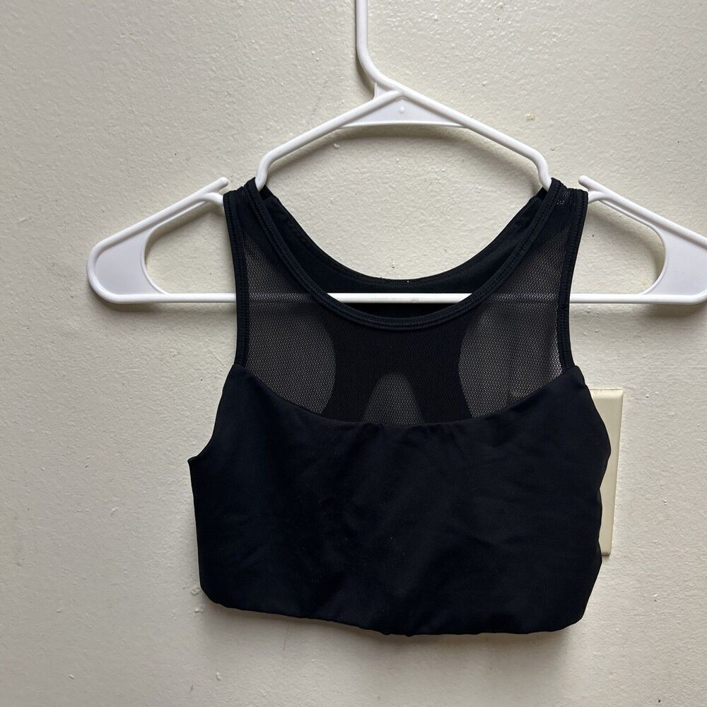 Lululemon Gear up bra black mesh high neck womens 4 - Picture 3 of 7
